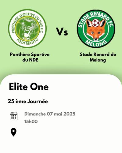 Panthère Sportive du Ndé Vs Stade Renard de Melong