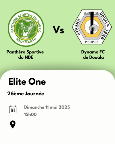 Panthère Sportive du ndé Vs Stade Renard de Melong
