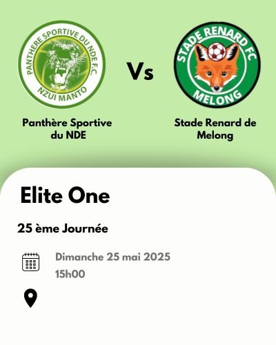 Panthère Sportive du Ndé Vs Stade Renard de Melong