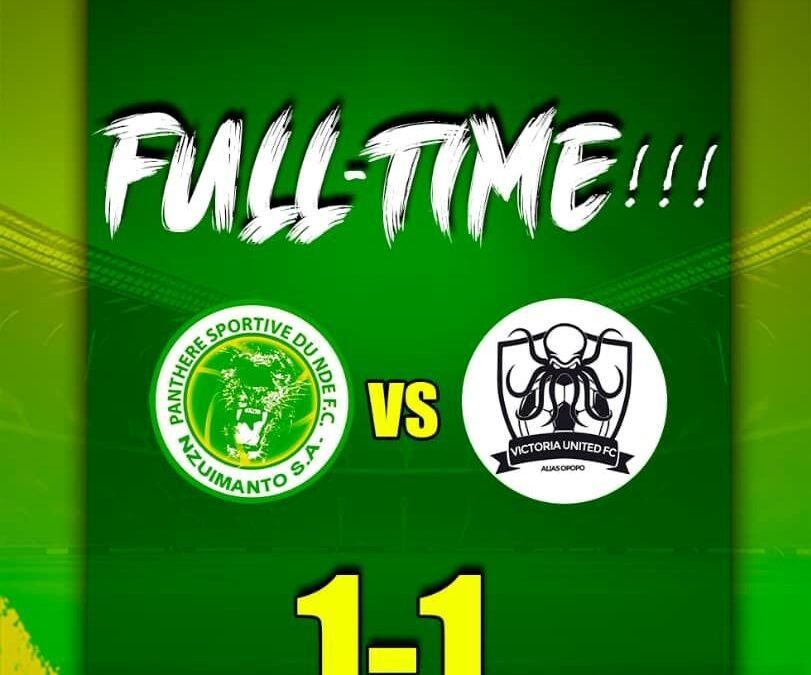 PANTHÈRE SPORTIVE DU NDE ET VICTORIA UNITED : UN MATCH NUL SPECTACULAIRE
